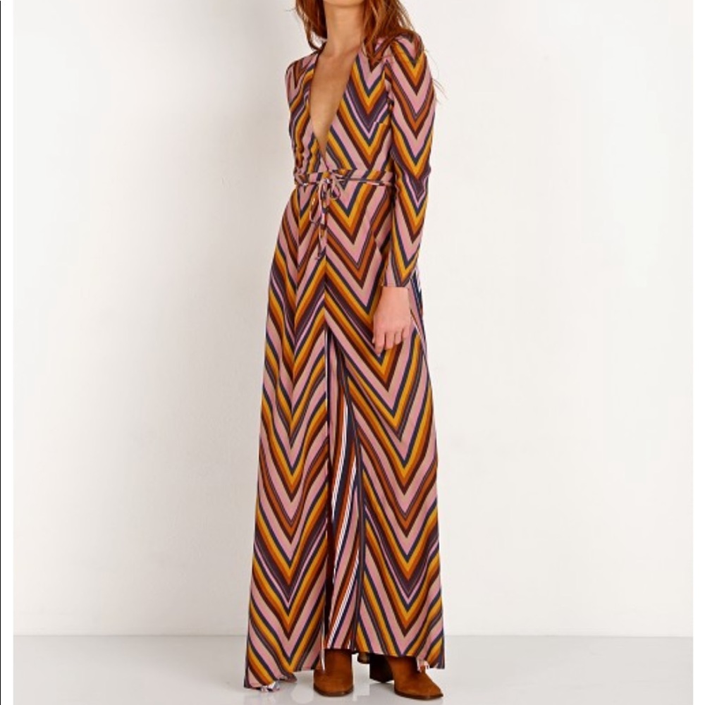 NWT XS FLYNN SKYE KATE MAXI DRESS IN ZIGGY PRINT